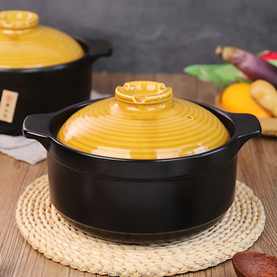 砂锅炖锅煲汤炖鸡汤锅沙煲燃气线土豆粉老式粗土瓦煲小炖锅