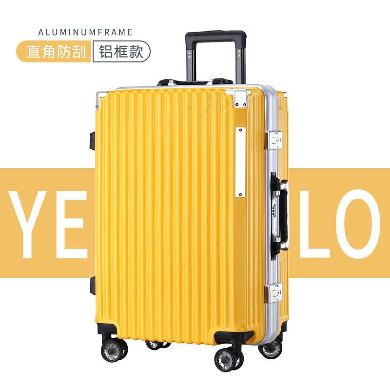 全铝合金边框静音万向轮三位密码锁防划20寸24寸登机拉杆旅行李箱