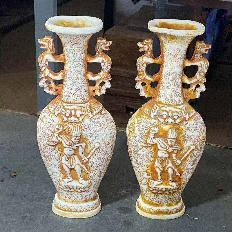 仿古老物件仿古玉树脂摆件家居卧室客厅装饰古玩收藏工艺品