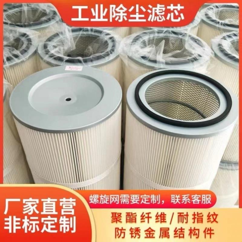 铁盖螺杆除尘滤芯滤筒工业滤芯滤筒配件抛丸喷砂机喷涂除尘过滤筒