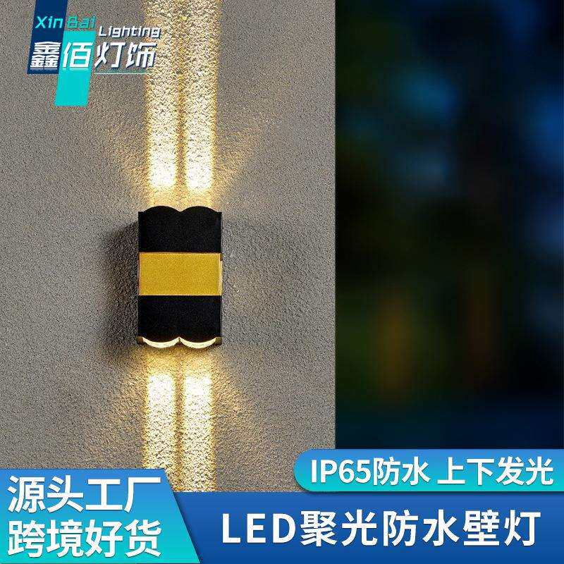 壁灯led户外防水聚光打光直线