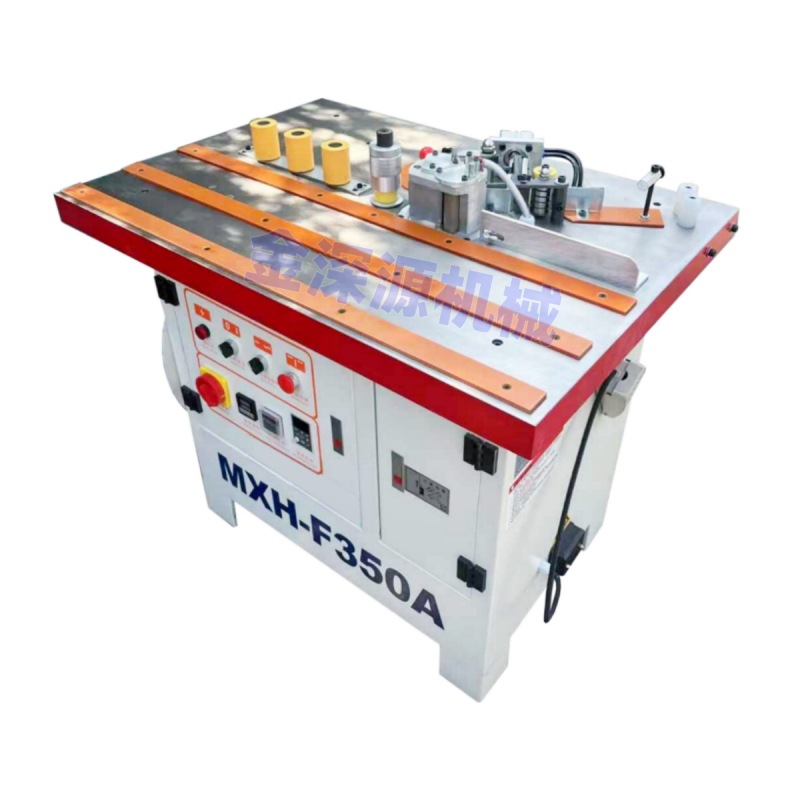 板式家具橱柜衣柜木门U型包边异型异形曲直线双面涂胶手动封边机