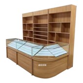 超市烟酒展示柜便利店收银台一体 展示柜转角烟草
