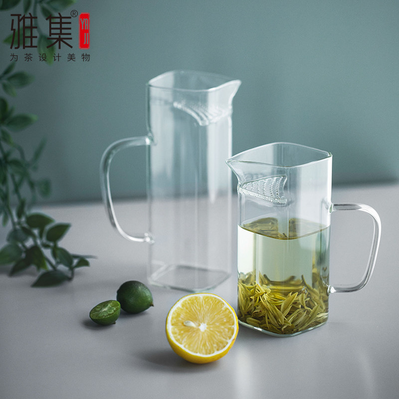 雅集茶具公泡杯耐热过公道杯办公分茶器均杯茶水分离杯图片