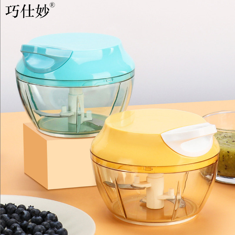 手动蒜泥搅蒜末捣压拉蒜器小旋风料理蒜蓉大蒜搅碎器