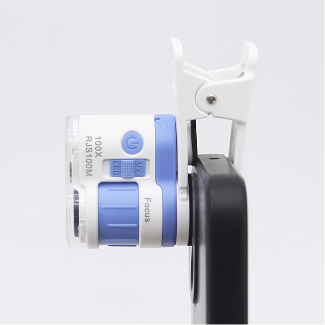 高倍高清放大镜新款带手机夹