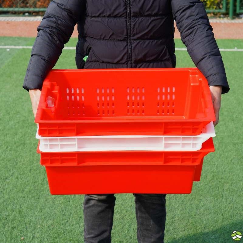 新款筐猪料塑肉筐冷鲜肉错位筐加厚冷鲜周转箱冷冻食品生鲜筐,橡塑材料及制品,塑料盒/塑料箱/塑料柜,淘宝优惠券,粉丝福利购,淘宝优惠卷