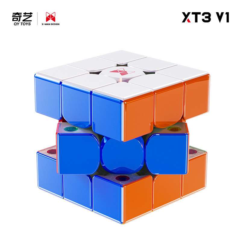 奇艺XT3 V1 旗舰先锋UV双版本3阶磁力比赛竞速顺滑益智魔方玩具