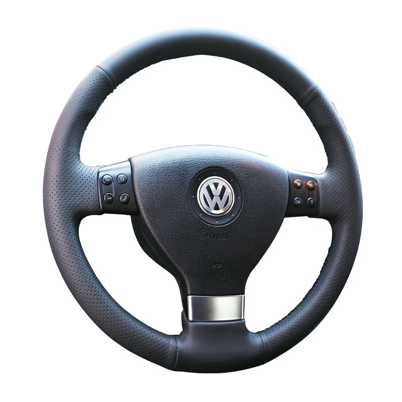 老款迈腾方向盘套真皮手缝08-09速腾POLO捷达途安宝来手缝把套