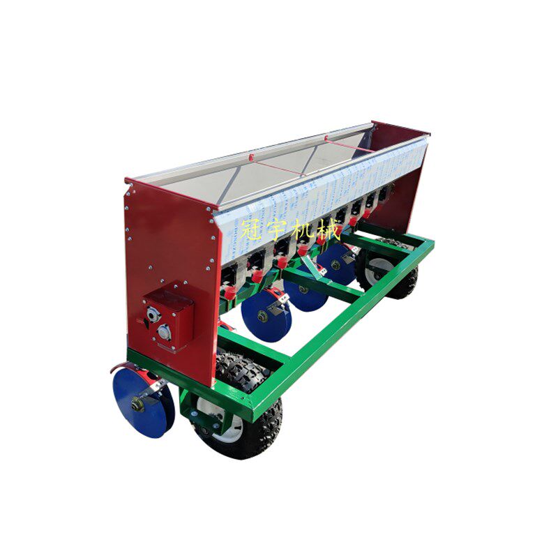 小麦追肥机不锈钢肥料箱地轮链条传动春季麦地施肥撒肥机拖拉机带