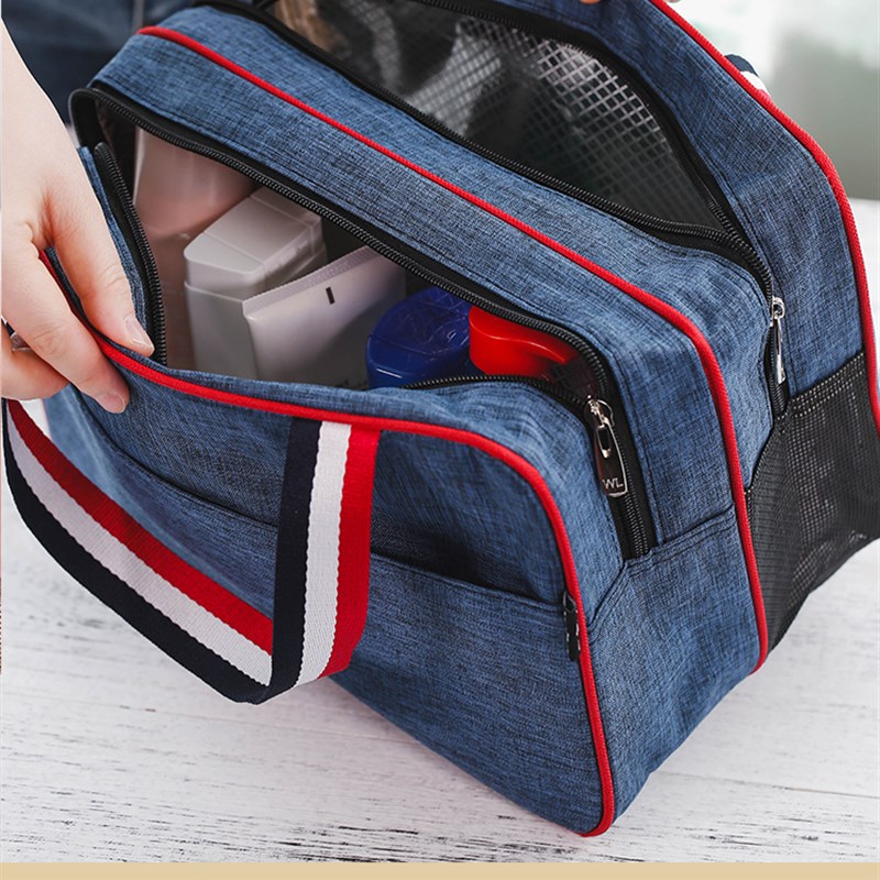 干湿分离洗漱包层游泳洗浴健身沥沐浴兜透气洗澡包浴室袋手提篮