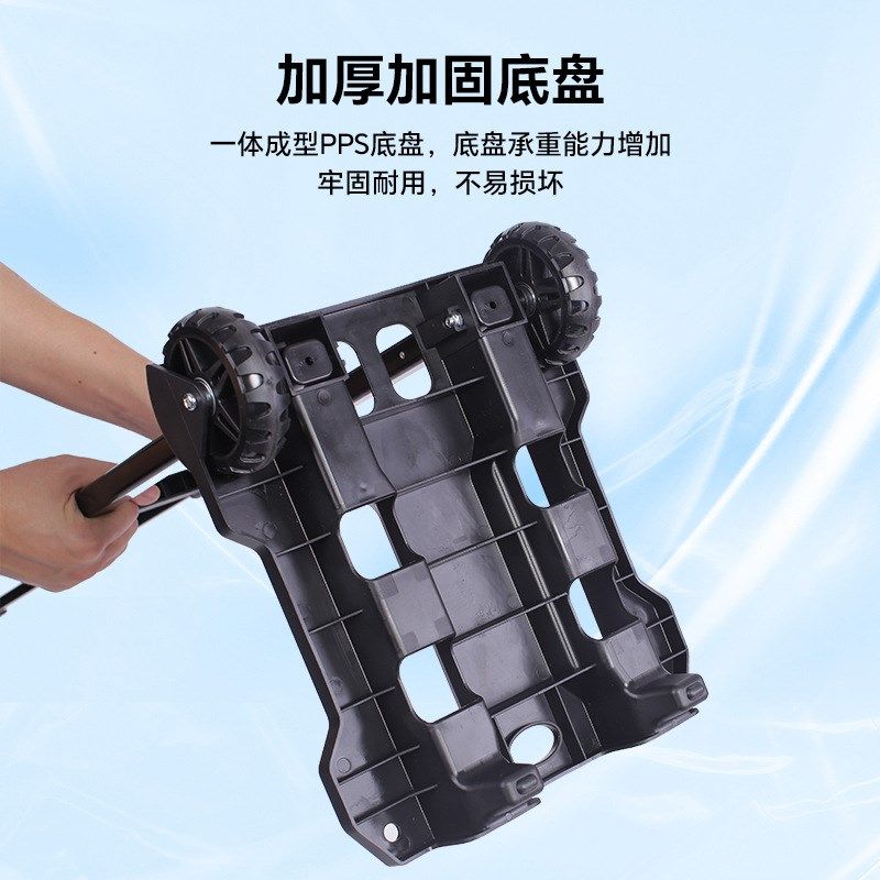 大容量小拖车老年人便携购物车买菜小拉杆车家用,收纳整理,便携购物车,淘宝优惠券,粉丝福利购,淘宝优惠卷