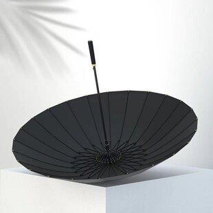 雨伞男士骨长直杆伞大号加固结实抗风暴雨伞商务黑伞