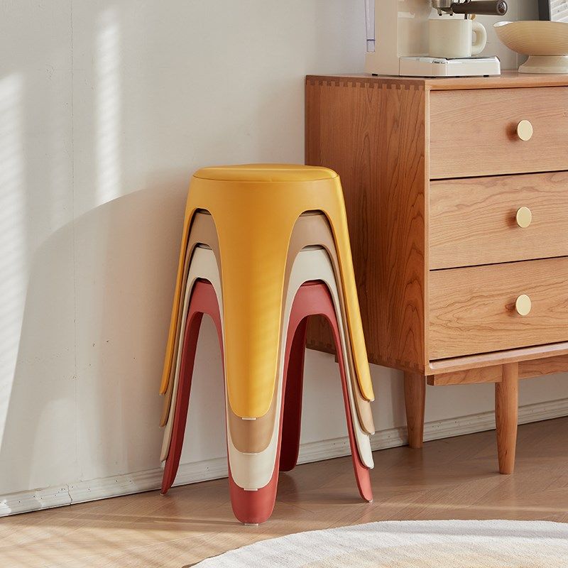 塑料家用特厚现代叠放摞叠久坐椅子软包u皮板凳,住宅家具,其它凳子,淘宝优惠券,粉丝福利购,淘宝优惠卷