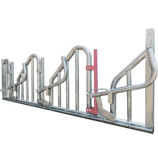 档调节斜边式牛颈枷新款圆形牛颈夹斜边牛劲夹自锁牛颈夹脖夹