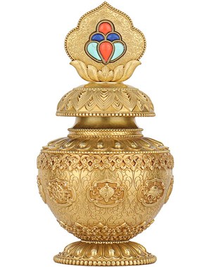 家居工艺慧宝铜制宝瓶龙王财申地藏王家用创意桌面中式办公室摆件