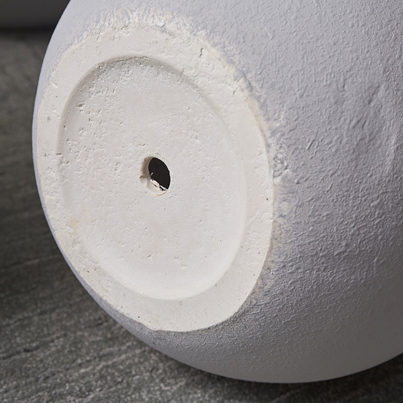 大型盆大圆球陶瓷特大号镁泥水泥盆大号庭院阳台家居