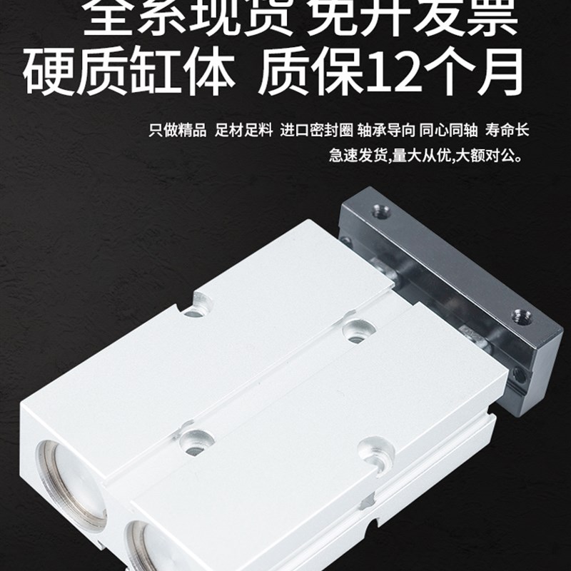 小型气动轴杆气缸大推力气缸TN-10-20-0---0-75-100