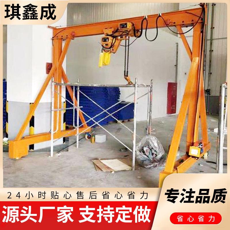 小型电动龙门架厂房装卸货物用无轨万向移动2吨吨简易龙门架