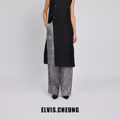 直筒西裤 立狮宝花蜀锦纱经典 中式 ELVIS.CHEUNG开运春夏新品