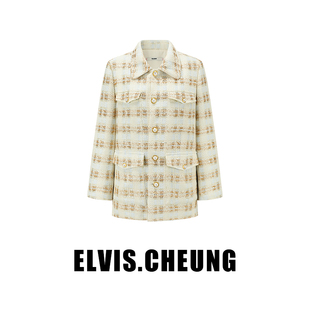 感衬衫 原创设计小香工装 外套优雅气质女 新品 ELVIS.CHEUNG秋季