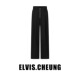 休闲长裤 原创设计国产精纺高腰螺纹阔腿裤 新品 ELVIS.CHEUNG秋季