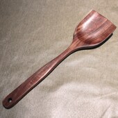 柚木锅铲粘锅实木炒菜铲子长无漆无蜡木头木质铲