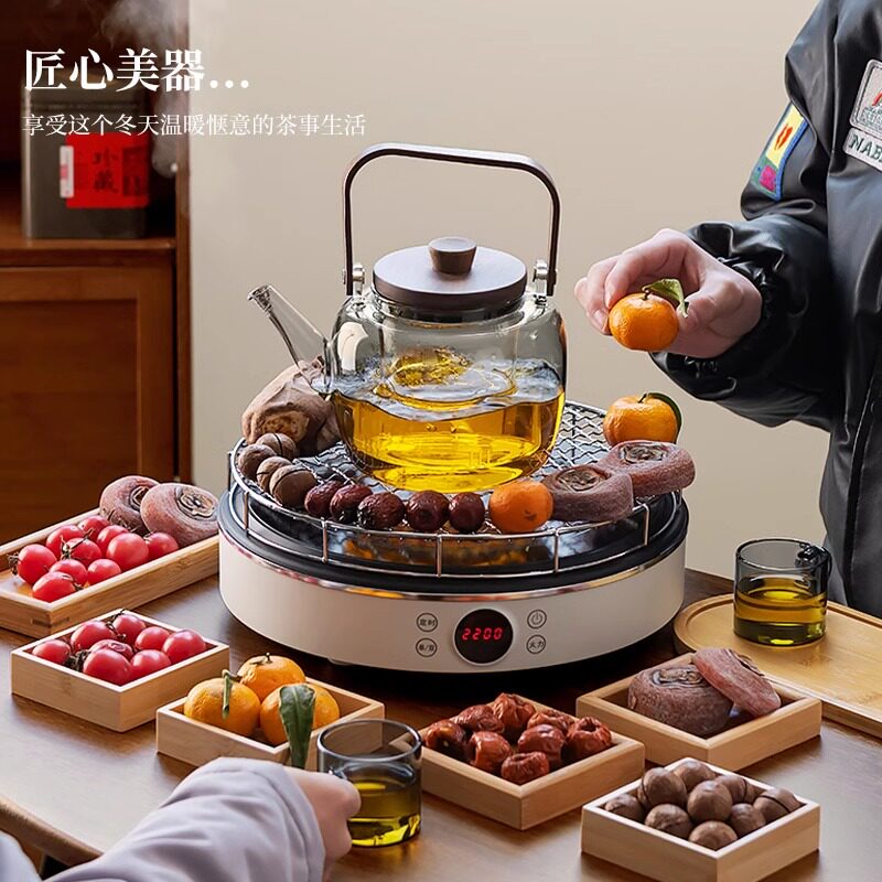 日围炉煮茶器具全室内烤茶电炉插电电陶炉煮茶壶