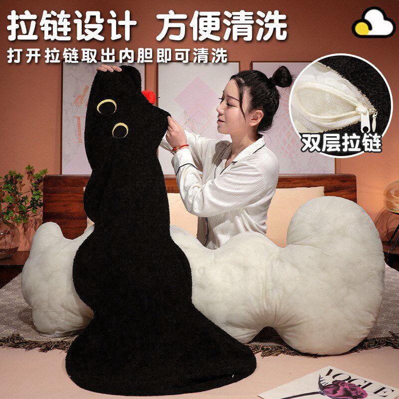 波浪抱枕女生床上侧睡夹腿长条枕沙发靠枕床靠垫拆洗
