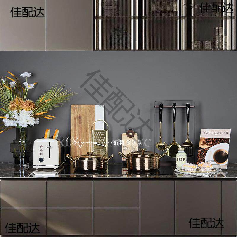 轻奢样板间饰品摆件家具展厅橱柜酒柜软装饰品厨房摆放样板房