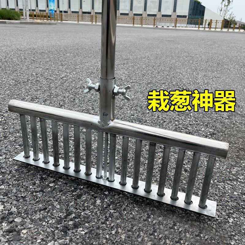 大葱叉子自动打孔工具洋葱种菜移栽移苗器种葱神器栽葱机器垒德株