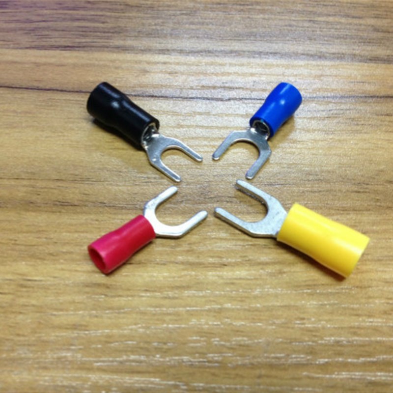 冷压端子 叉形预绝缘端头.5-叉型Y型U型UT接线端子 铜鼻子