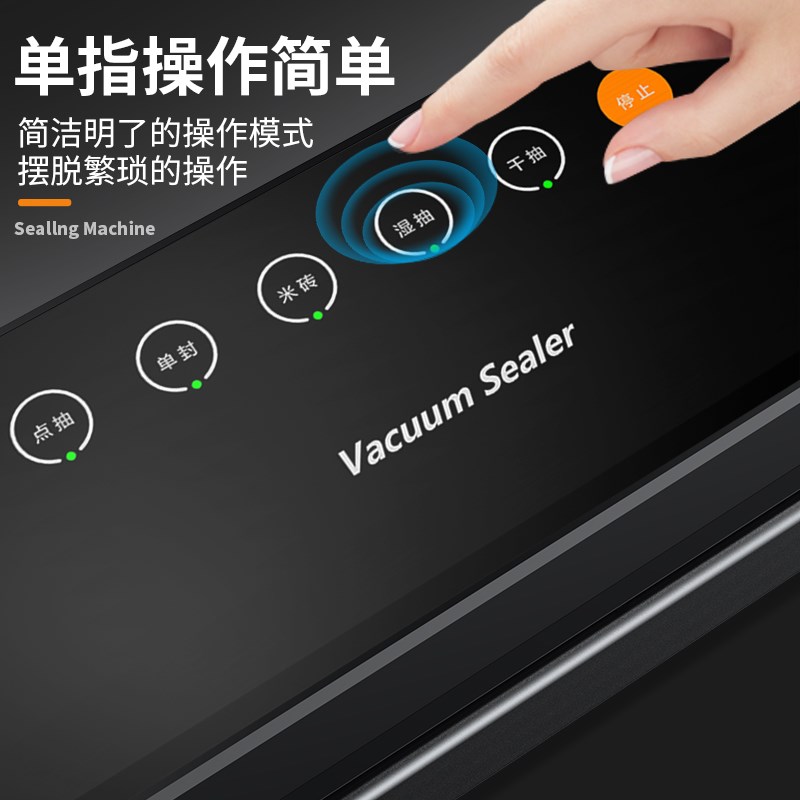 德国真空封口机小型家用干湿真空机密封机食品包装机商用保鲜机