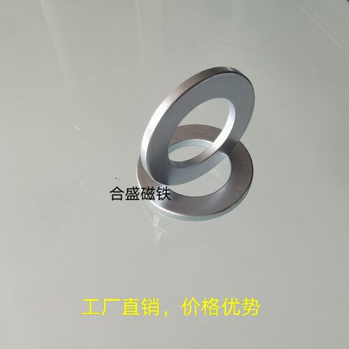 合盛磁业 圆环方块大尺磁铁打强磁圆形大号钕铁硼 径向充磁环
