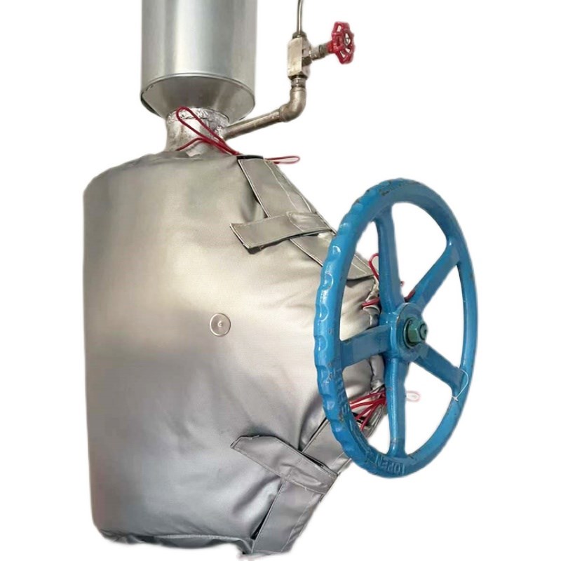 闸截止球蒸汽管道门弯头保温柔性电加热隔热保温罩衣