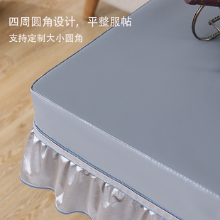 四方麻将桌桌布免洗防油防水正方形烤火桌子罩自动麻将桌皮罩