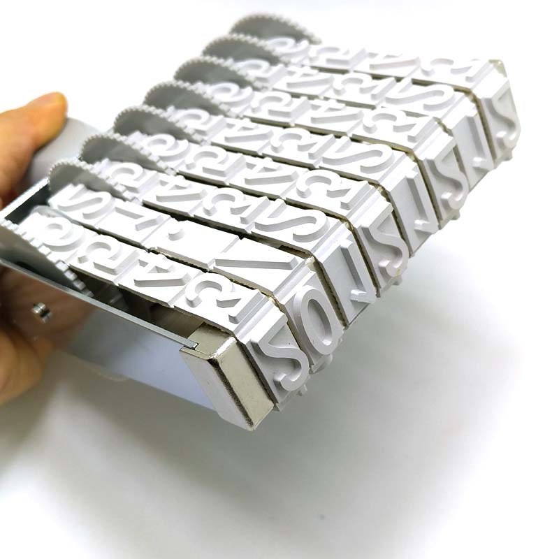 卓达  8 10位数字日期可调印章大号转轮号码印分户验收批号章