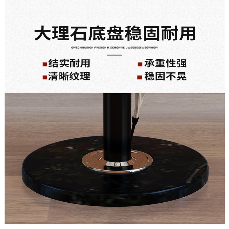 简约大理石落地卧室衣帽架现代家用立杆式挂衣架小户型客厅挂包架