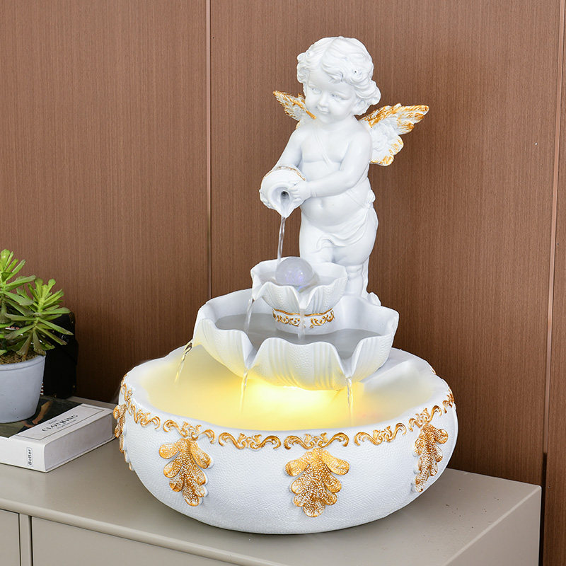 流水循环水客厅加湿器家用创意鱼缸落地电视柜旁边欧式装饰品,家居饰品,落地摆件,淘宝优惠券,粉丝福利购,淘宝优惠卷