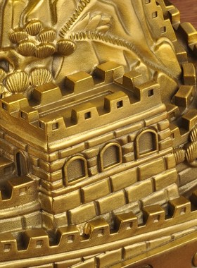 黄铜长城饰品家居客厅电视柜饰品公司办公饰品商务礼品