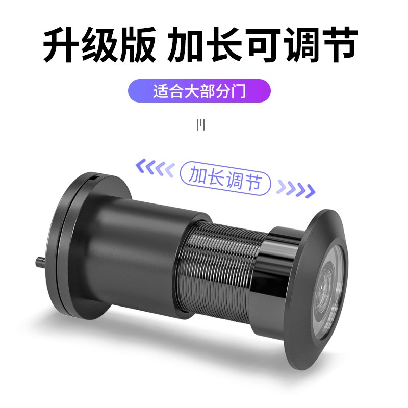 酒店猫眼门镜摄像头堵孔高防盗门眼通用家用门洞普通防撬入户门