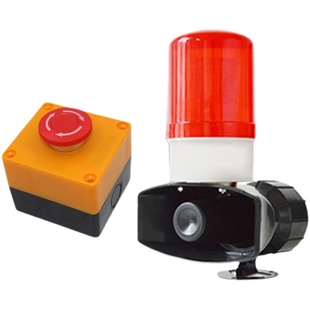 冷库一键紧急声光报警器 库房防关人加油站求助报警有线火警警报