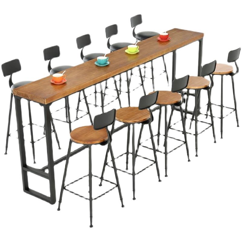 阳台吧台桌家用做旧实木酒怀旧桌椅靠墙复古长条架靠窗窄桌,商业/办公家具,酒吧台,淘宝优惠券,粉丝福利购,淘宝优惠卷