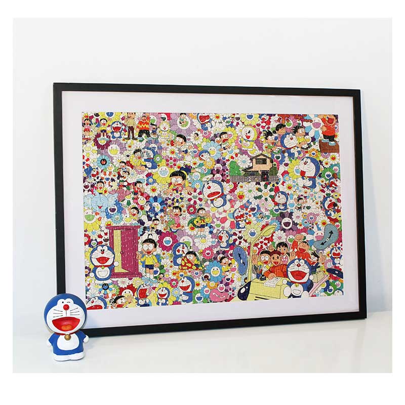 定制实木拼图框1000片框0片0寸XX75一千块1000张拼图框架