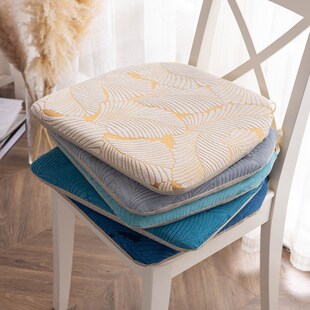 雪尼尔加厚防滑椅子垫坐垫拆洗餐椅垫座垫马蹄形屁垫子耐脏