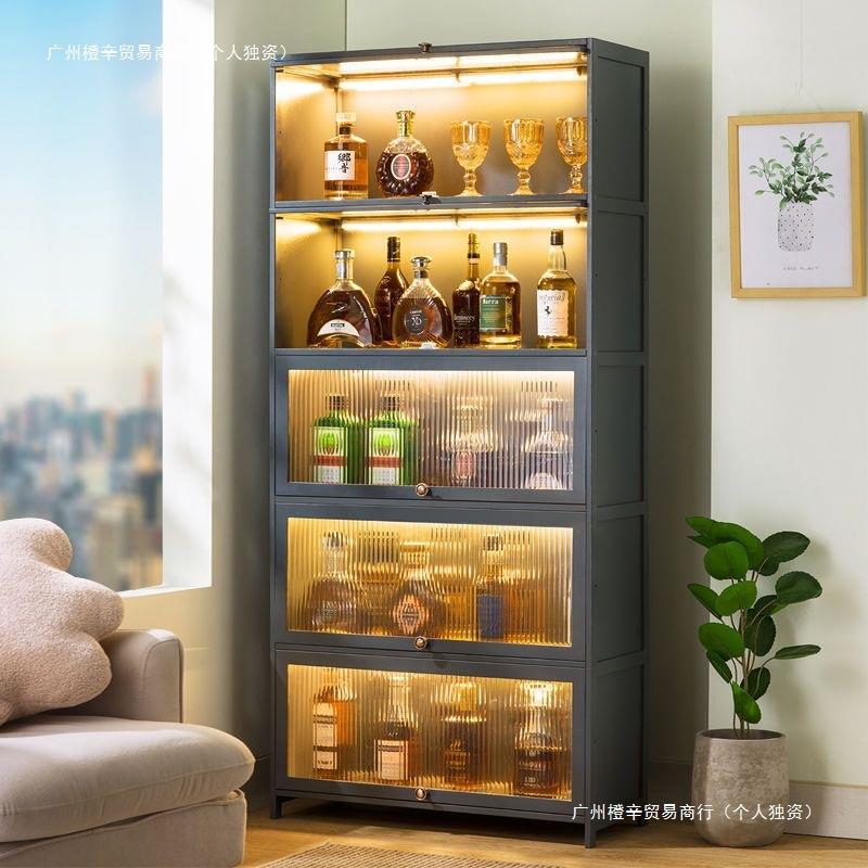 厨房架置物架落地多层餐边柜橱柜置物柜碗架碗柜收纳柜餐具柜酒柜