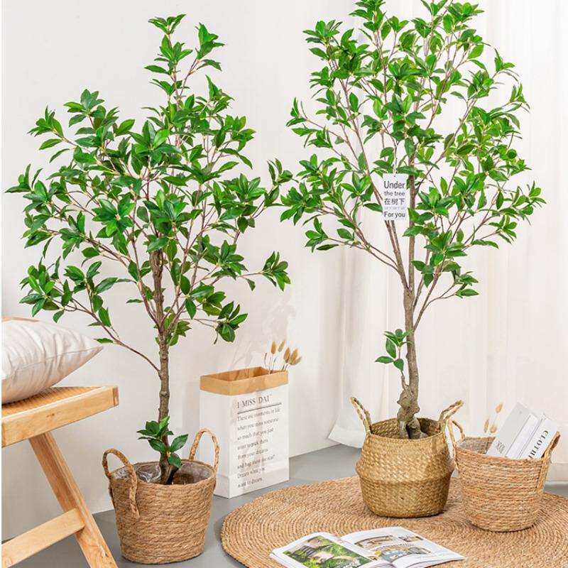 仿真绿植马醉木室内客厅摆件假枝叶绿植落地装饰仿真植物盆栽