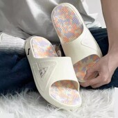 外穿防滑沙滩踩屎感软底轻便静音凉拖 百搭新款 匹克态极拖鞋 情侣款