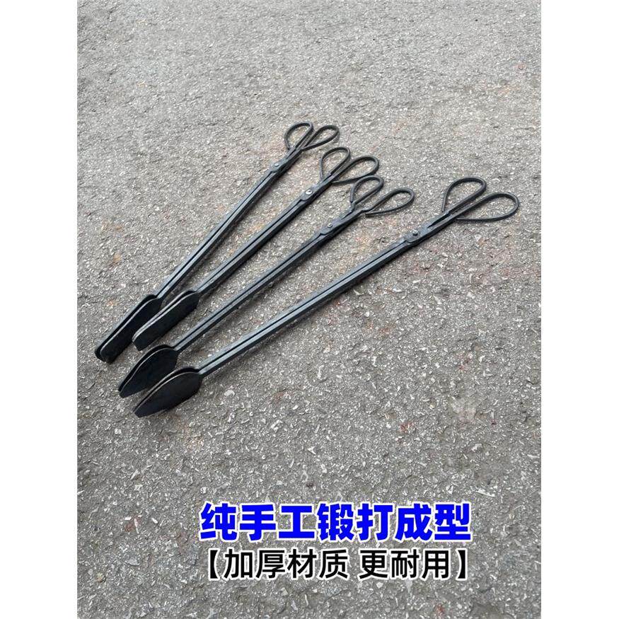 老式火钳煤饼煤块柴子烧