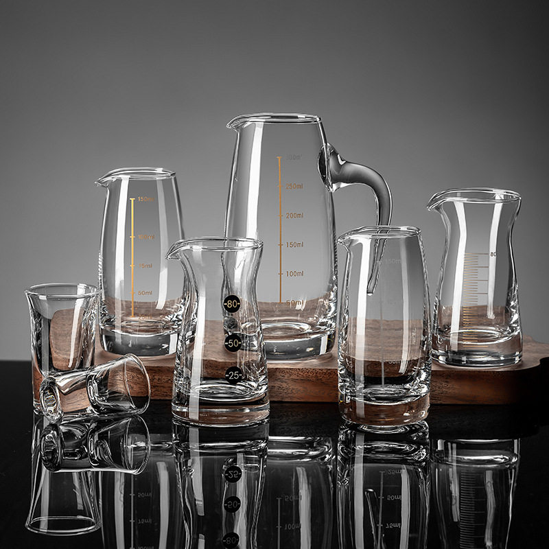 套装白酒杯分酒器家用洋酒红酒醒酒器酒壶扎壶酒具商用100ml加厚